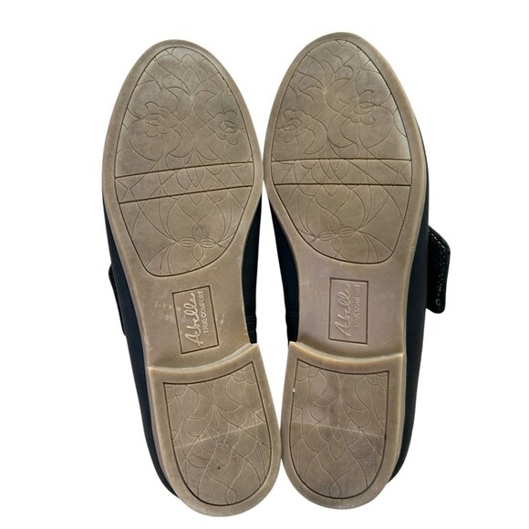 Abella True Comfort Mollie Black Shoes Women's 6M Flats Adjustable Hook & Loop - Picture 11 of 14
